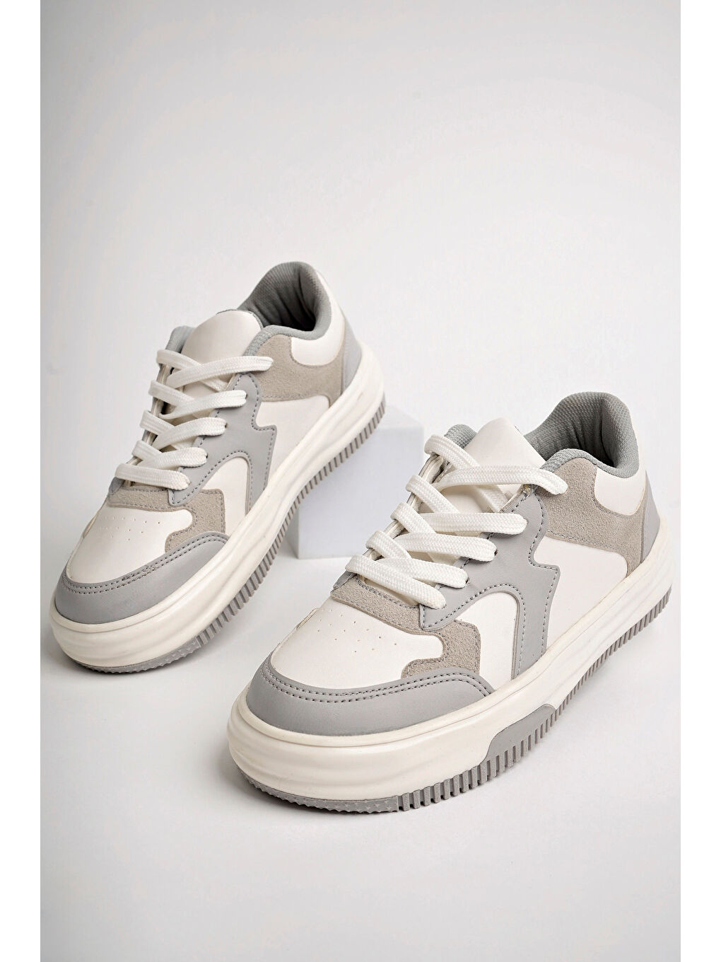 Gri Kadın Sneaker Günlük Ayakkabı