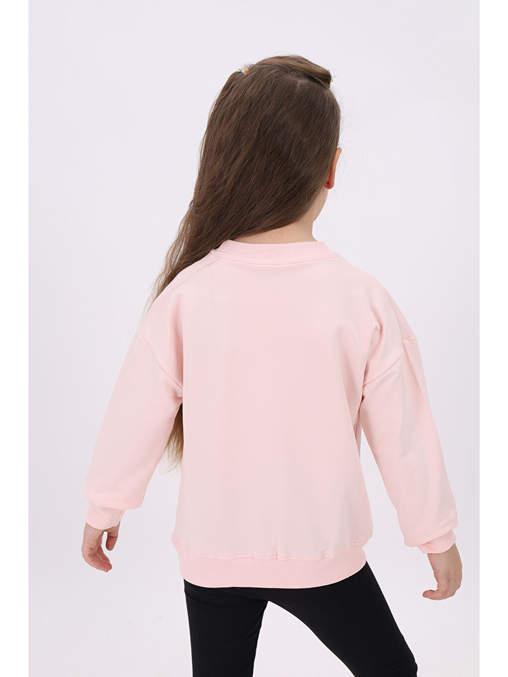 Toontoykids Pembe Kız Çocuk Nakışlı Sweatshirt - 3