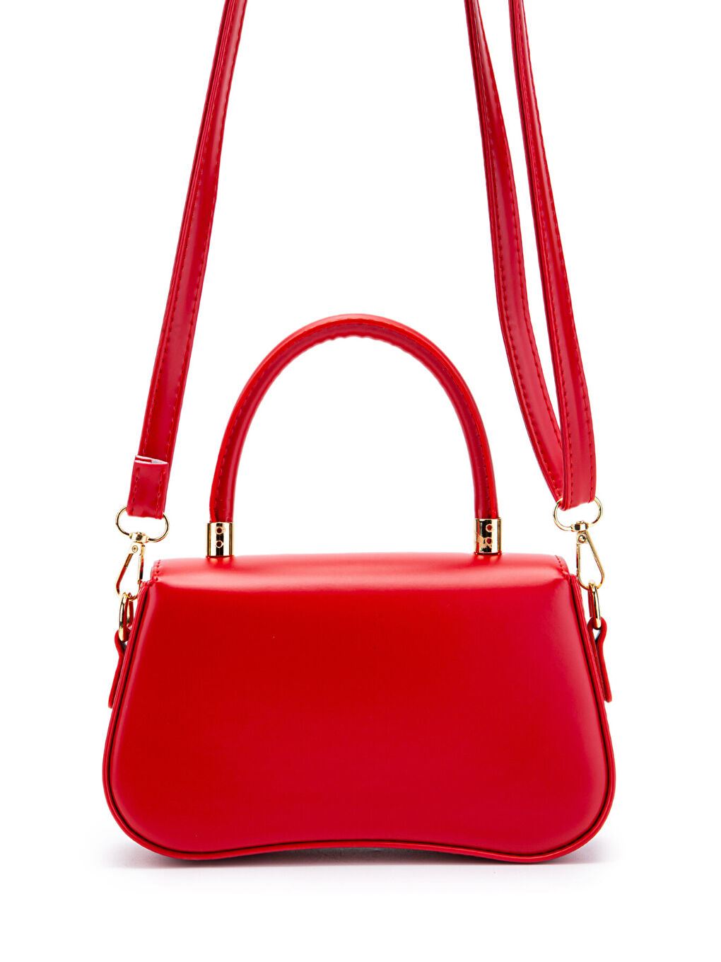 Kapaklı Baget Adel Çapraz Kadın Çanta Kırmızı-3