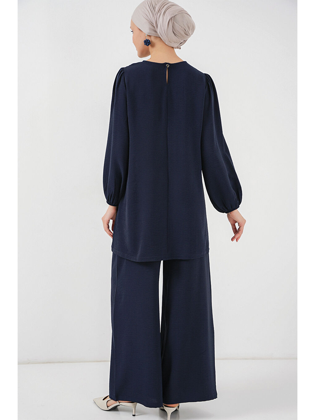 Ayrobin Tunik Pantolon Alt Üst Takım 6712 - Lacivert-5