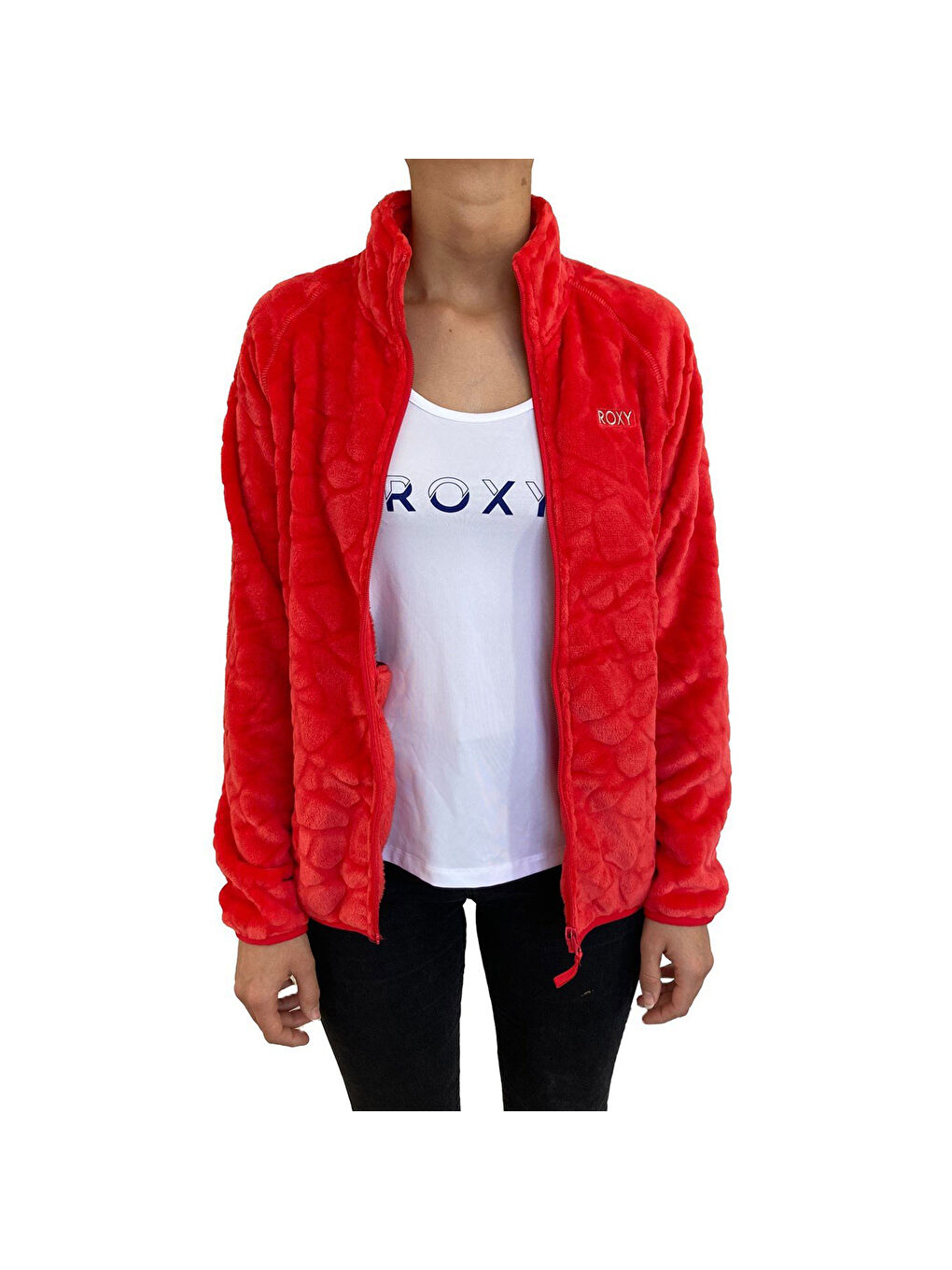 Kahverengi Touring Fz Plr Kadın Kırmızı Polar-1