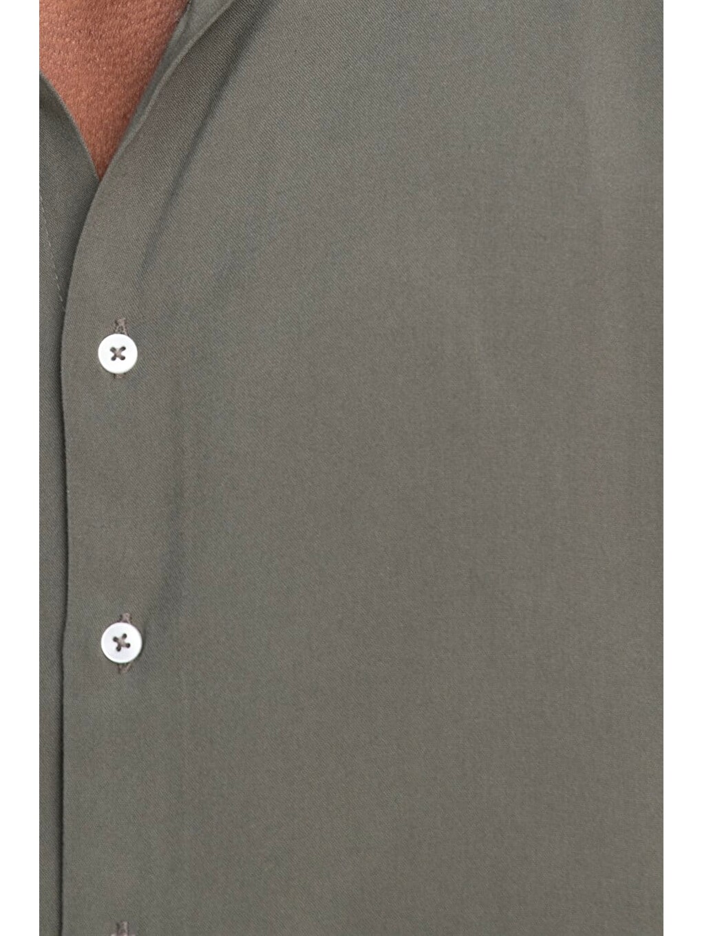 Yeşil Tudors Slim Fit Dar Kesim Uzun Kol Dökümlü Viskon Şık Erkek Gömlek-4