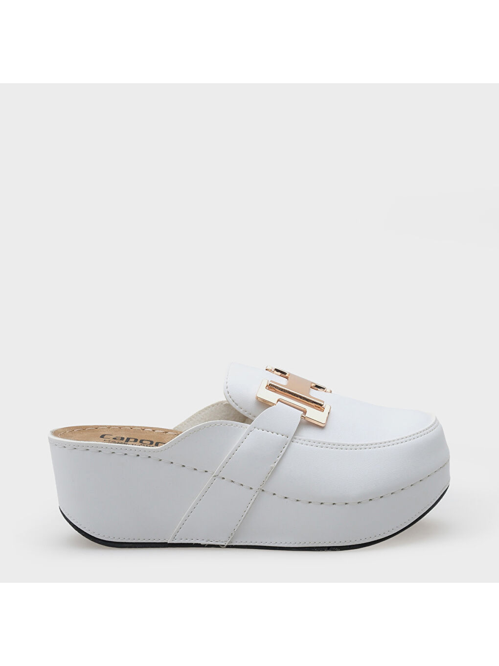 Beyaz Justin 612005 Kadın Terlik-1