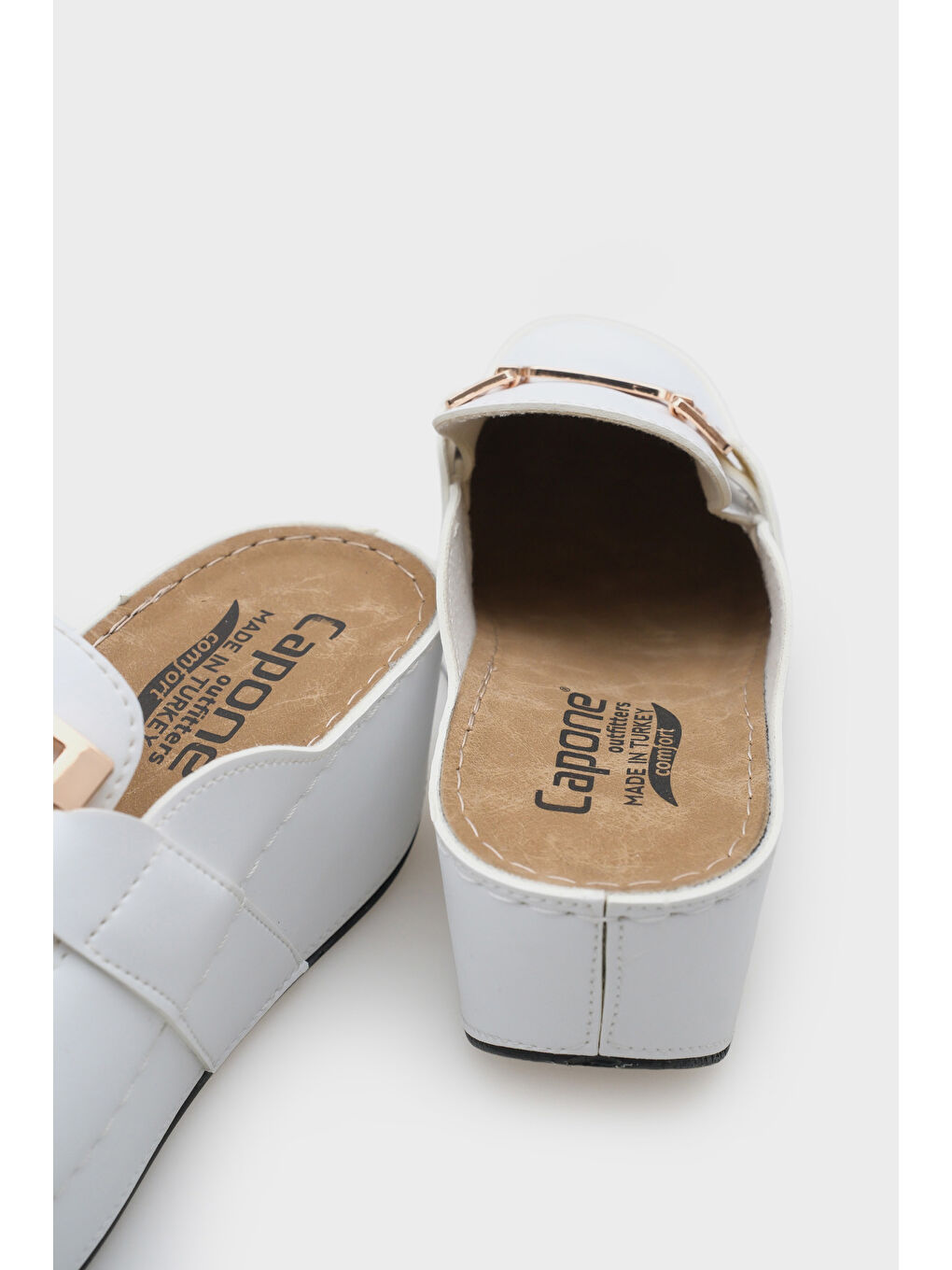 Beyaz Justin 612005 Kadın Terlik-3