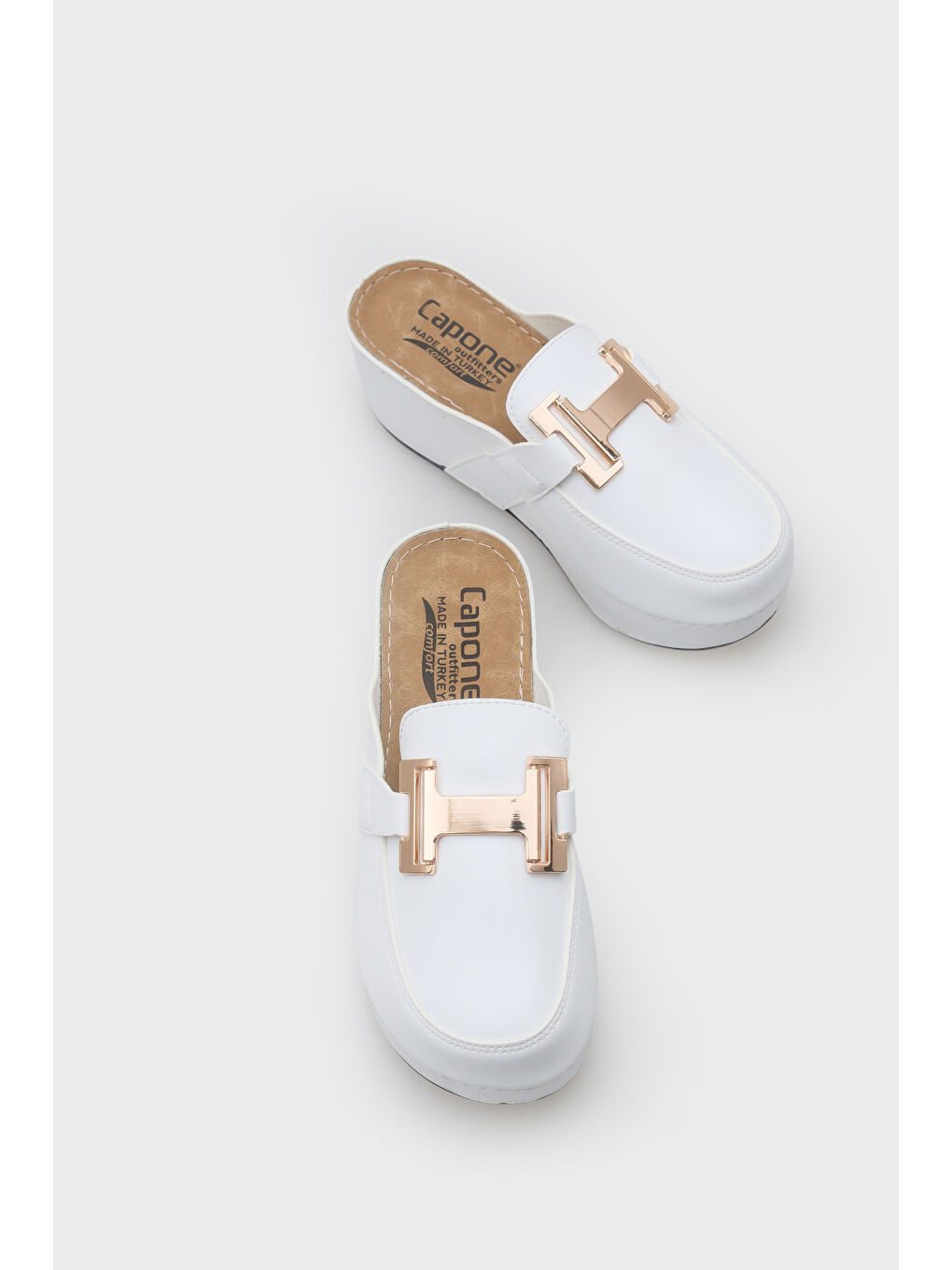 Beyaz Justin 612005 Kadın Terlik-5