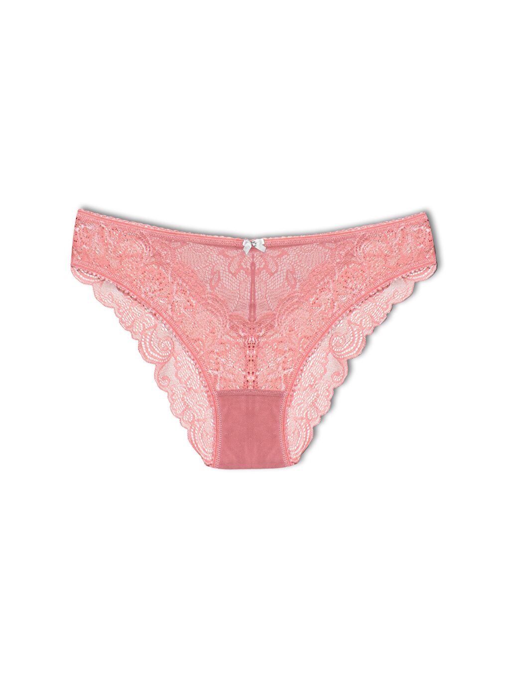 Bej Dantelli Kadın Slip Külot