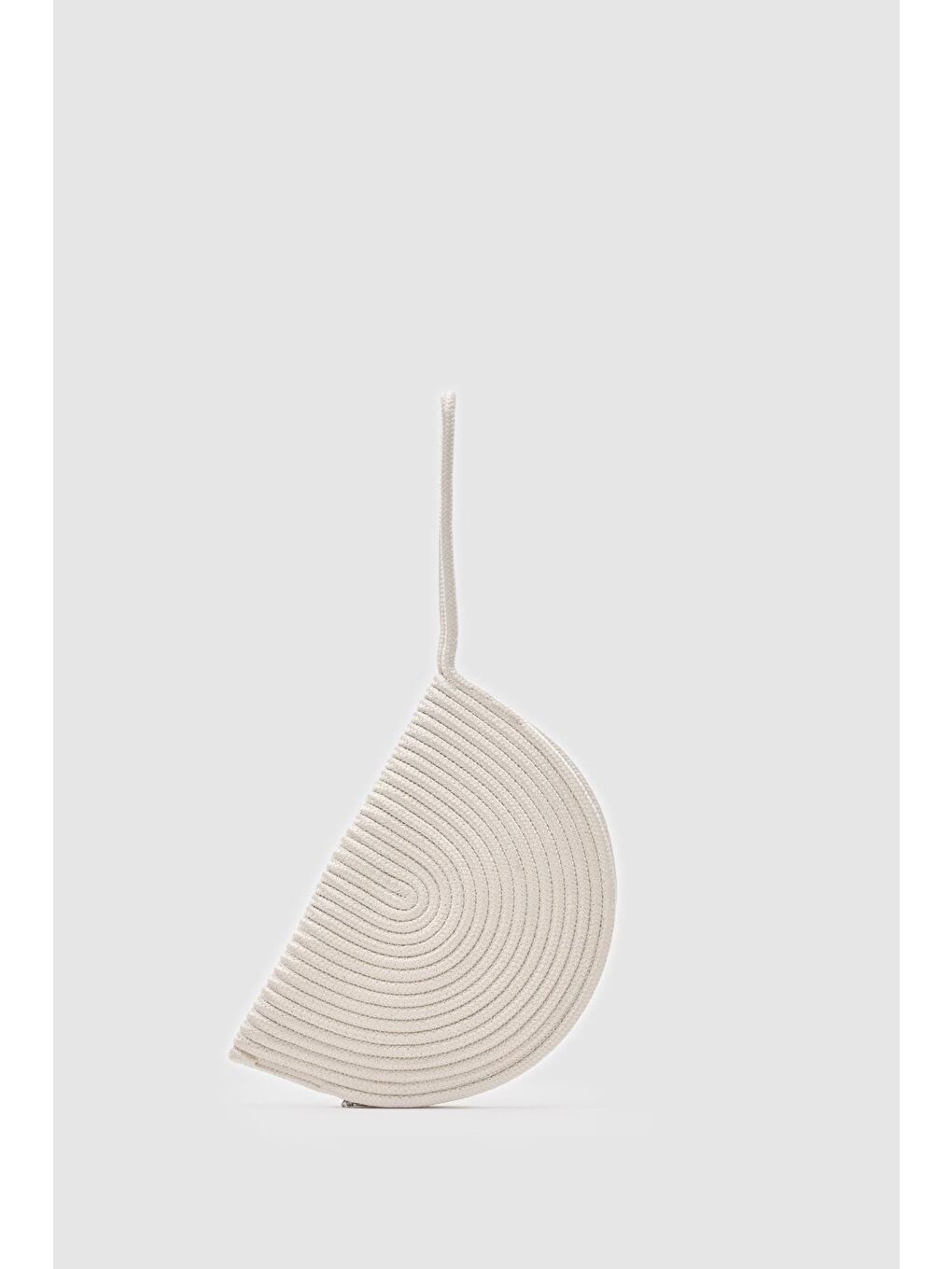 Ekru Most Hasır Clutch Çanta Krem-5