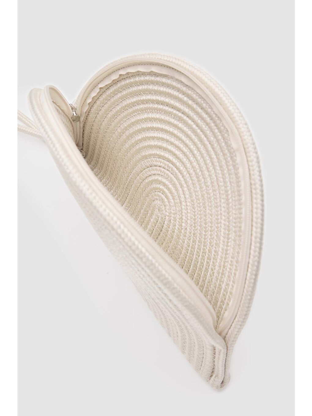 Ekru Most Hasır Clutch Çanta Krem-6