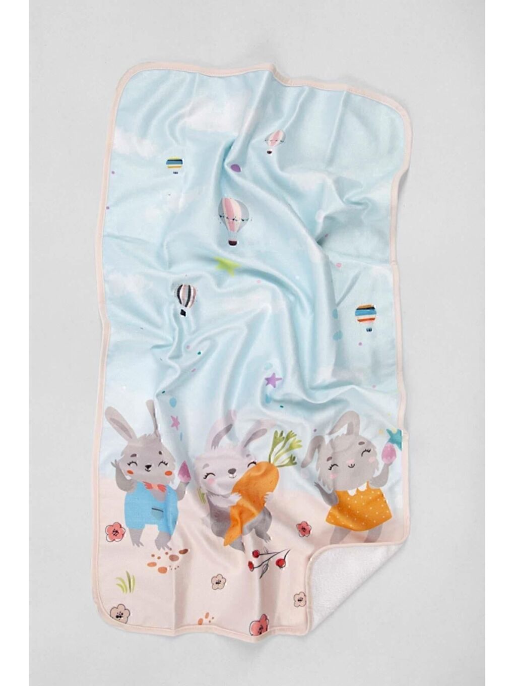 Mavi Tavşan Ailesi Havlu 50x90