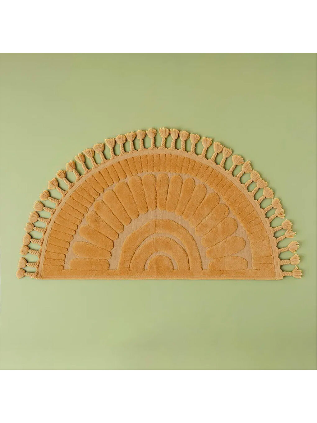 Bella Maison Sari %100 Pamuk Sunshine Paspas Takımı Hardal (60x100-50x60) - 1