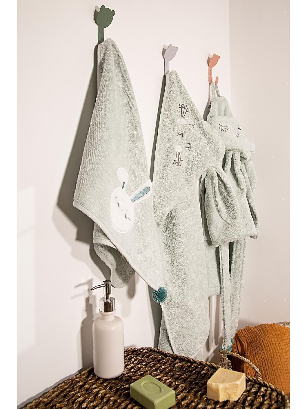 Yeşil Bunny Havlu 50x75-4