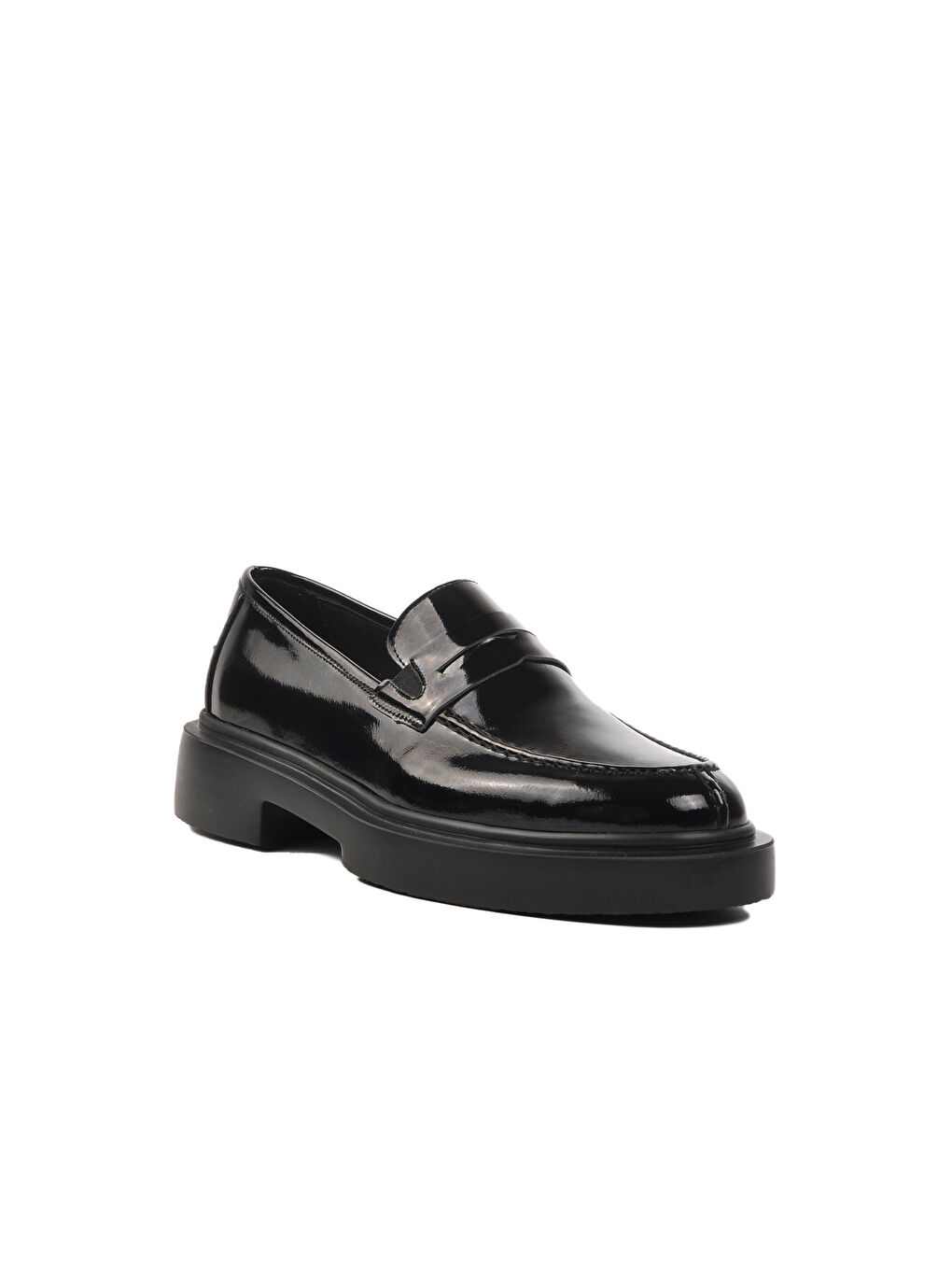 Ayakmod Siyah Rugan Hakiki Deri Erkek Loafer Ayakkabı Premium 1018 M - 2