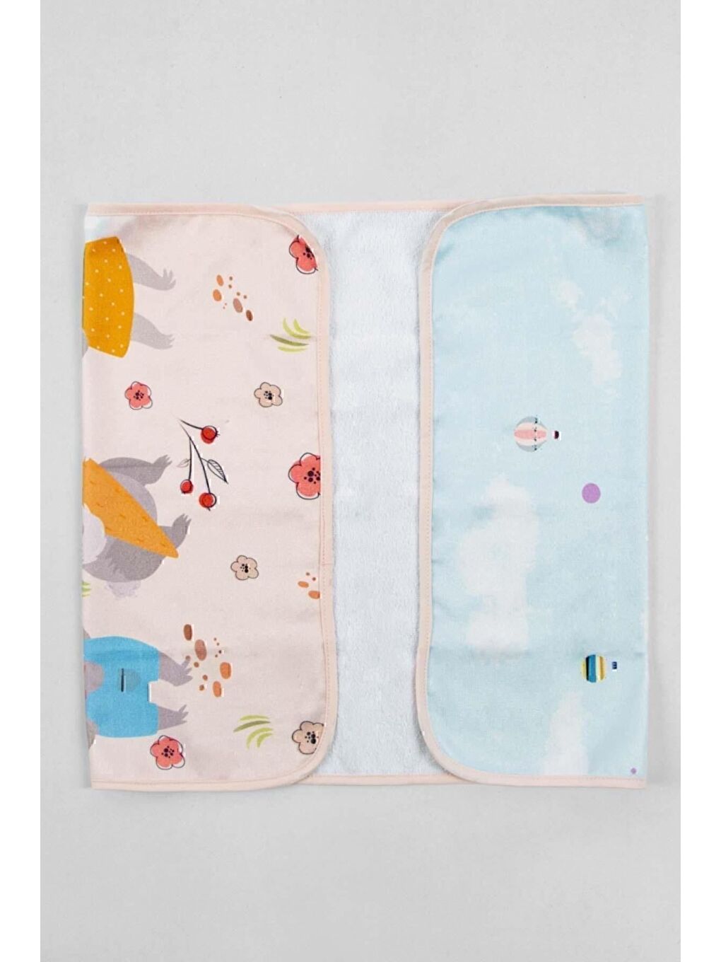 Mavi Tavşan Ailesi Havlu 50x90-2