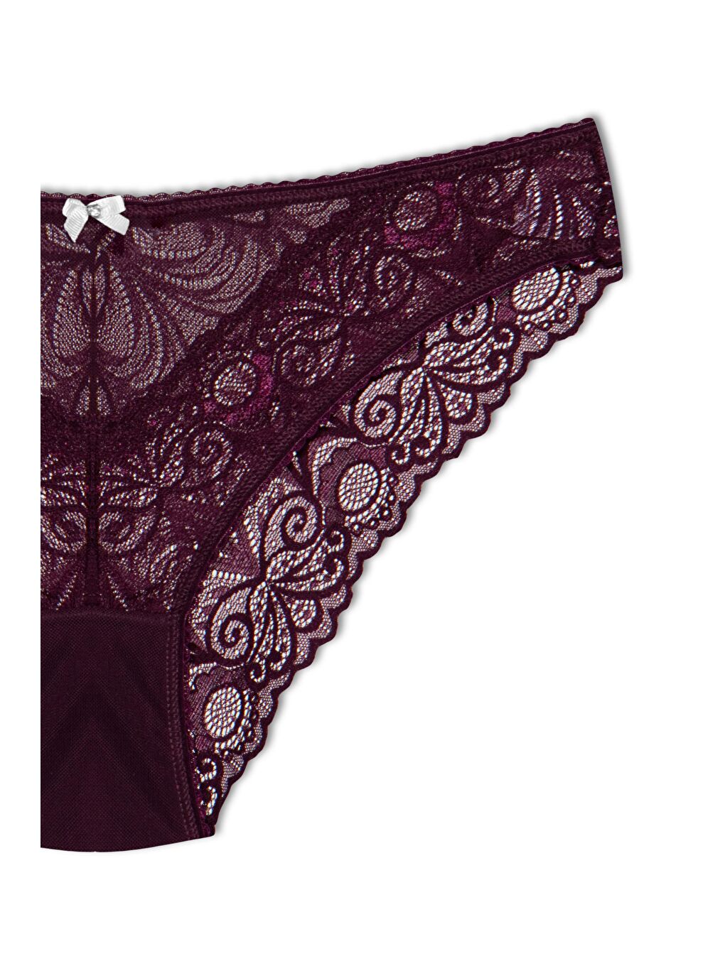 Mor Dantelli Kadın Slip Külot-2