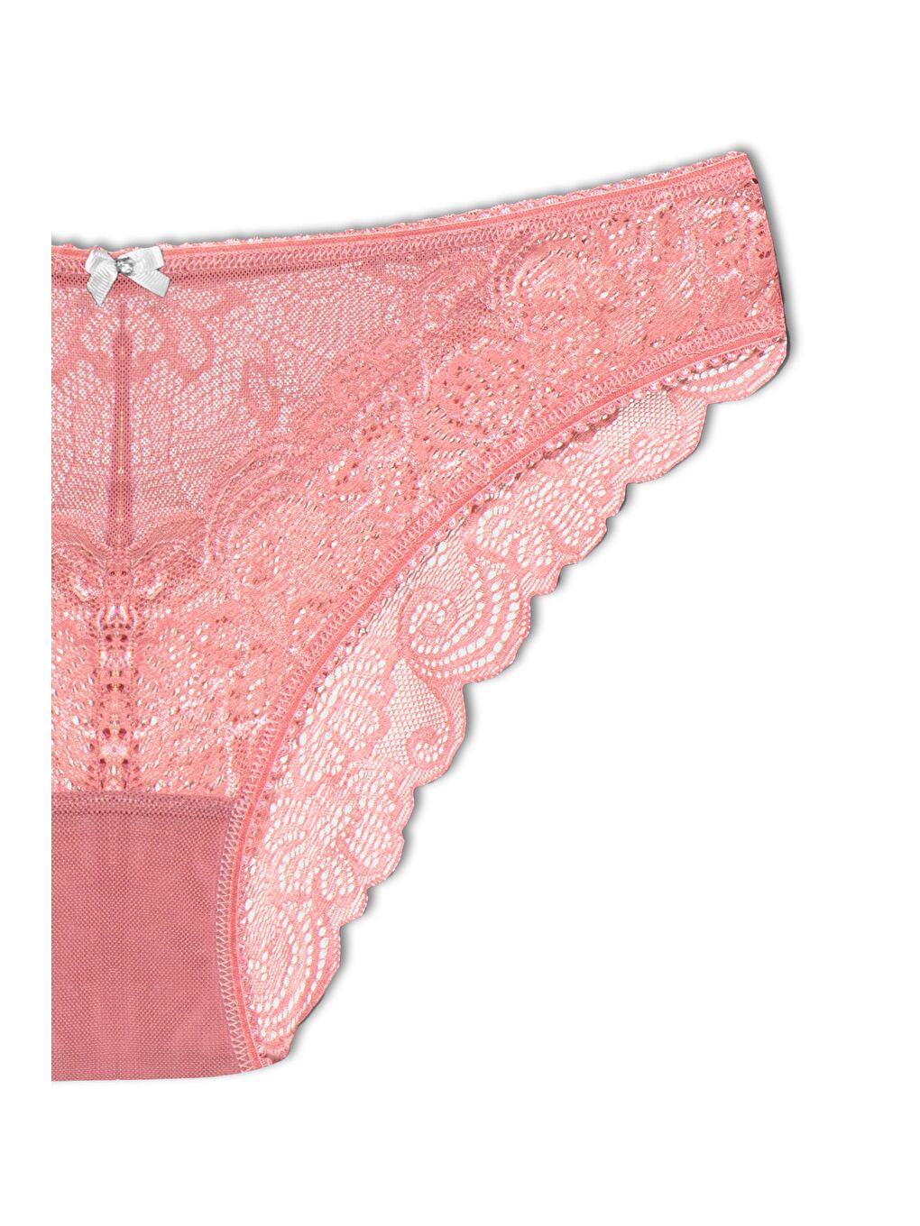 Bej Dantelli Kadın Slip Külot-2
