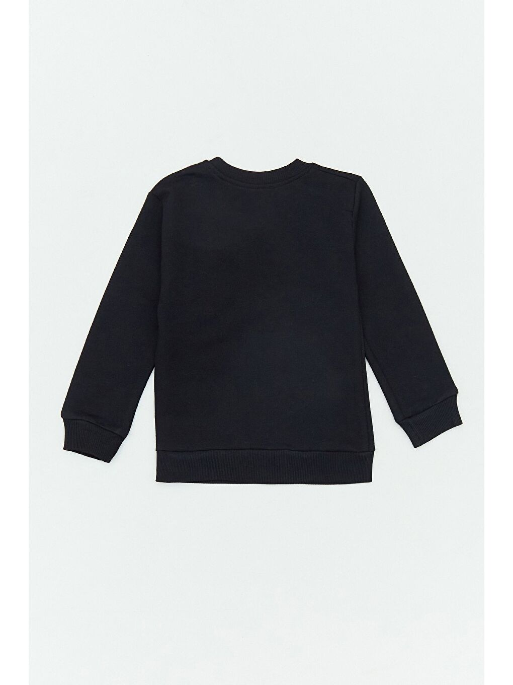 Siyah Scream Yazı Baskılı Erkek Çocuk Sweatshirt-1