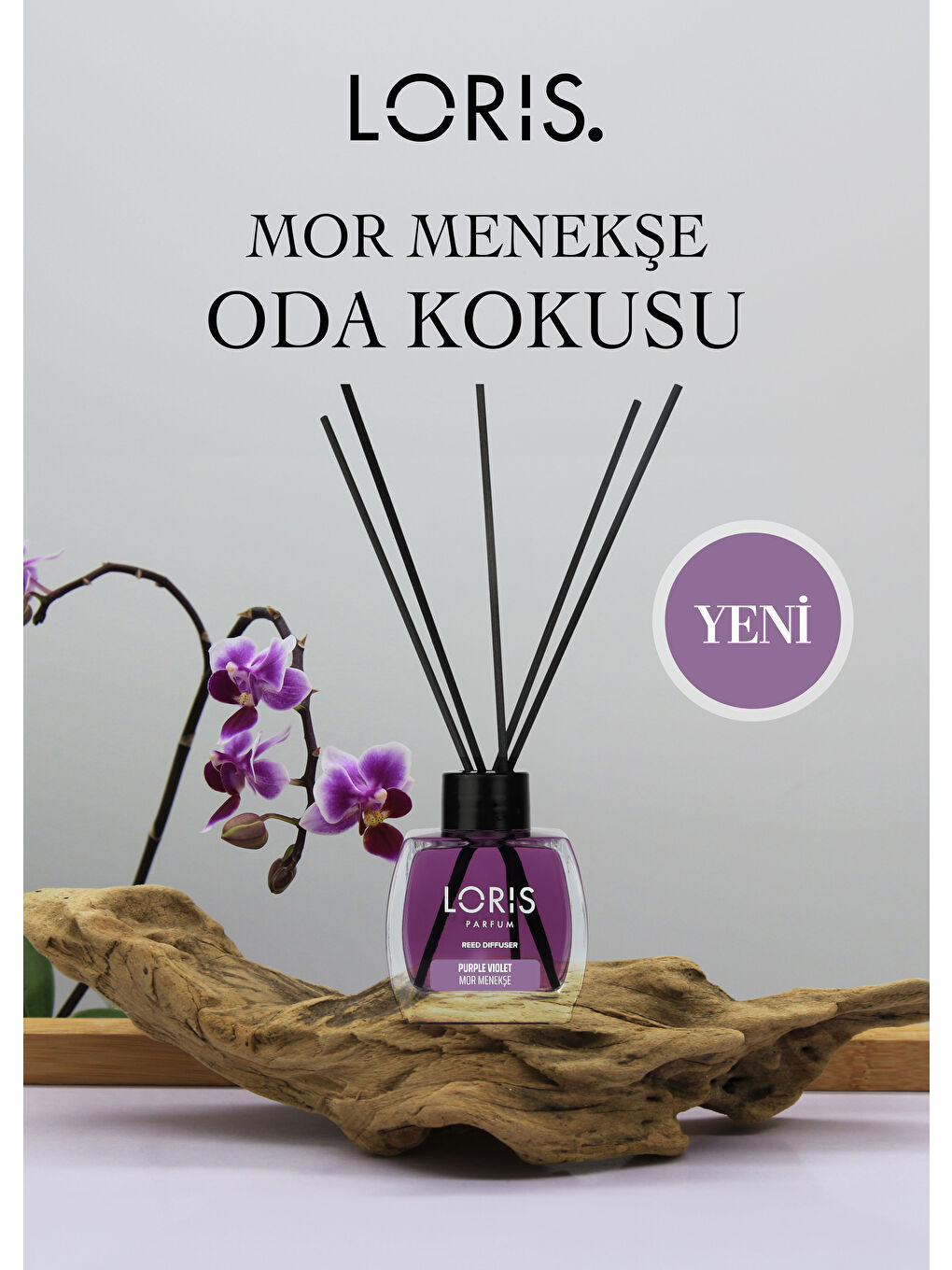 Renksiz Mor Menekşe Çubuklu Oda Kokusu 120 ML-1