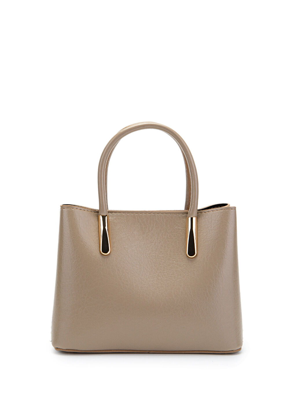 Bej Gold Detaylı Gloria El Ve Omuz Kadın Çanta Vizon