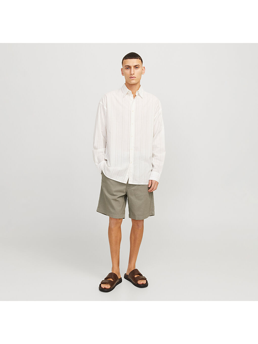 Jaiden Campaign Hybrid Bondi Erkek Haki Şort-2