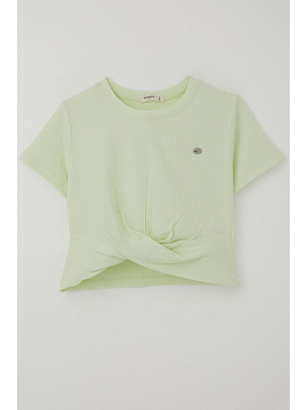 Turkuaz Kız Çocuk Tişört Armalı Su Yeşili (9-16 Yaş)