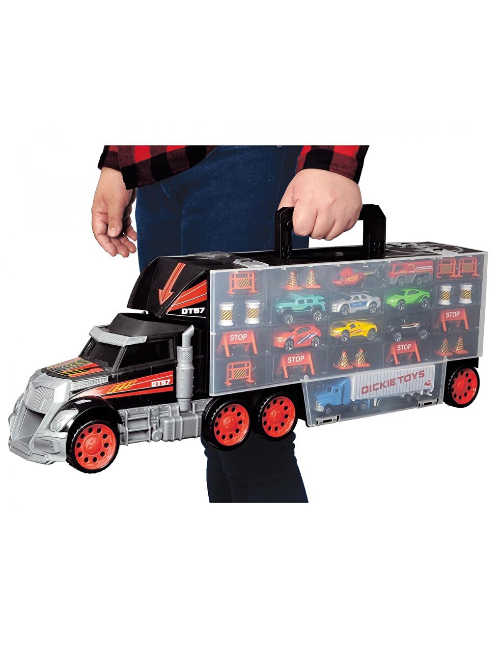 Tır Araba Taşıma Çantası 9 Metal Araç ve Aksesuarları-3