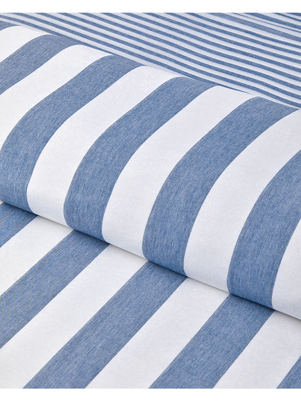 Calm Horizon İpliği Boyalı Çift Kişilik Nevresim Takımı 200x220 cm Mavi-3