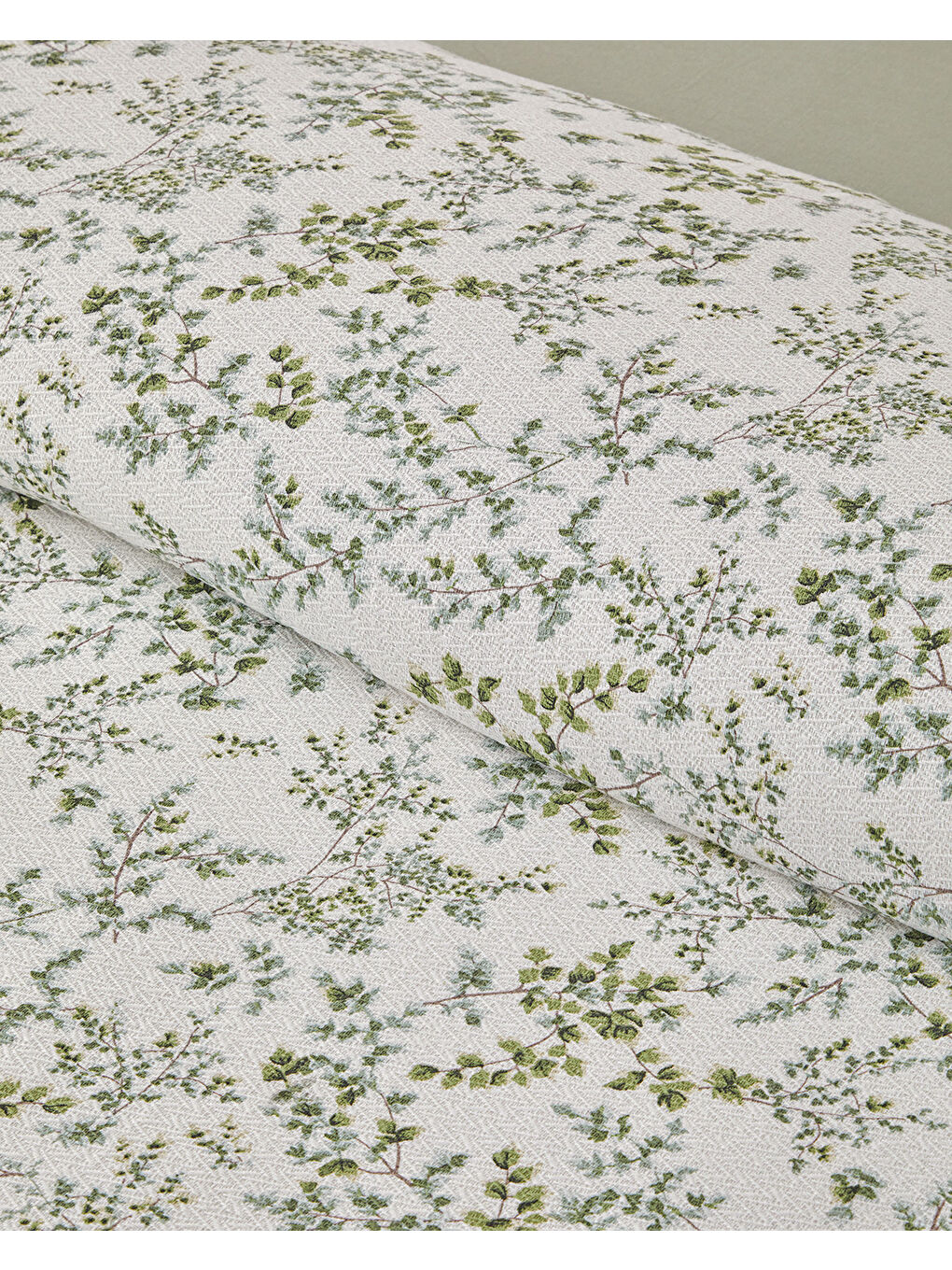 Natur Baskılı Tek Kişilik Pike Takımı 150x220 cm Yeşil-3