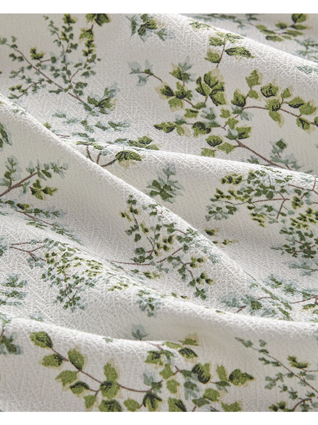 Natur Baskılı Tek Kişilik Pike Takımı 150x220 cm Yeşil-4