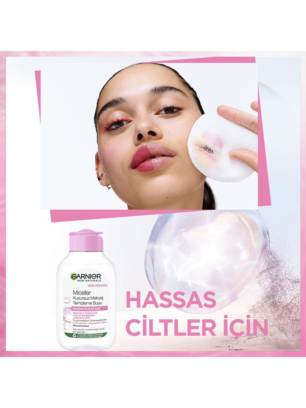 GARNIER Şeffaf Micellar Kusursuz Makyaj Temizleme Suyu 100 ml - 3