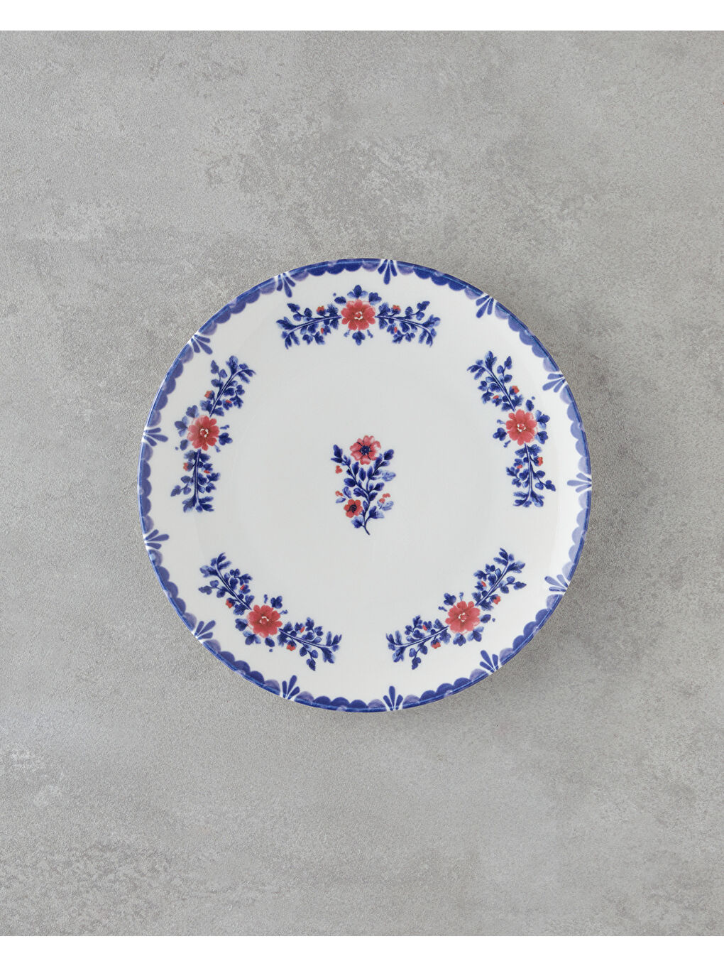 Bluebell Porselen Yemek Takımı 24 Parça 6 Kişilik Mavi-2