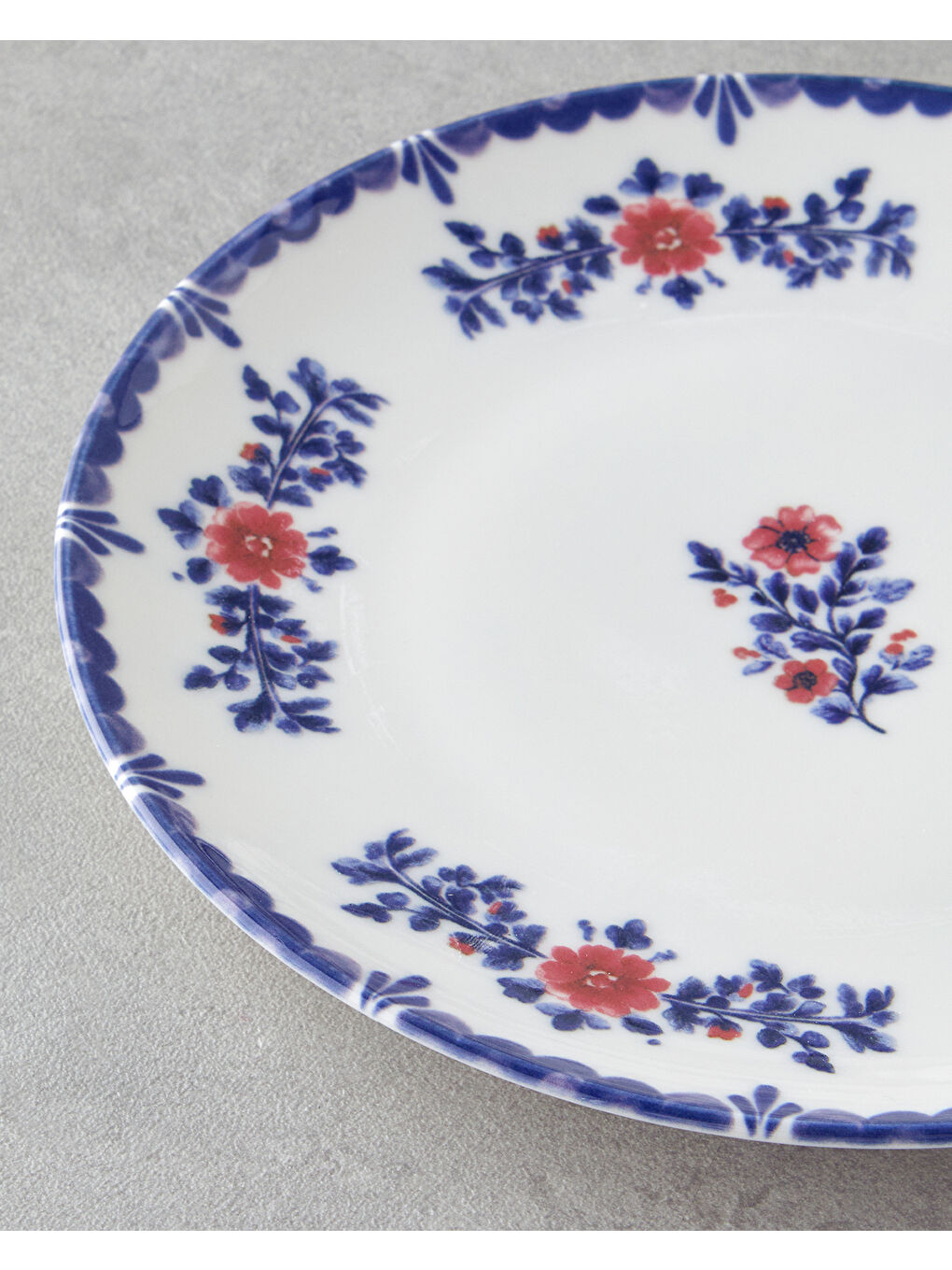 Bluebell Porselen Yemek Takımı 24 Parça 6 Kişilik Mavi-4