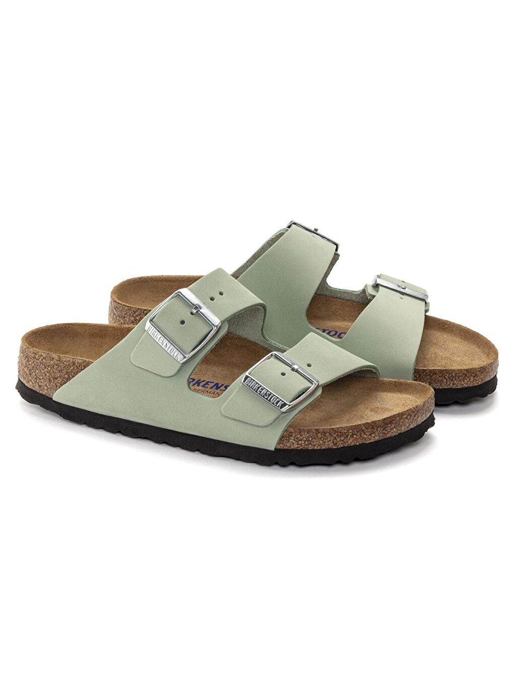 Arizona Soft Footbed Nubuck Kadın Yeşil Terlik-1