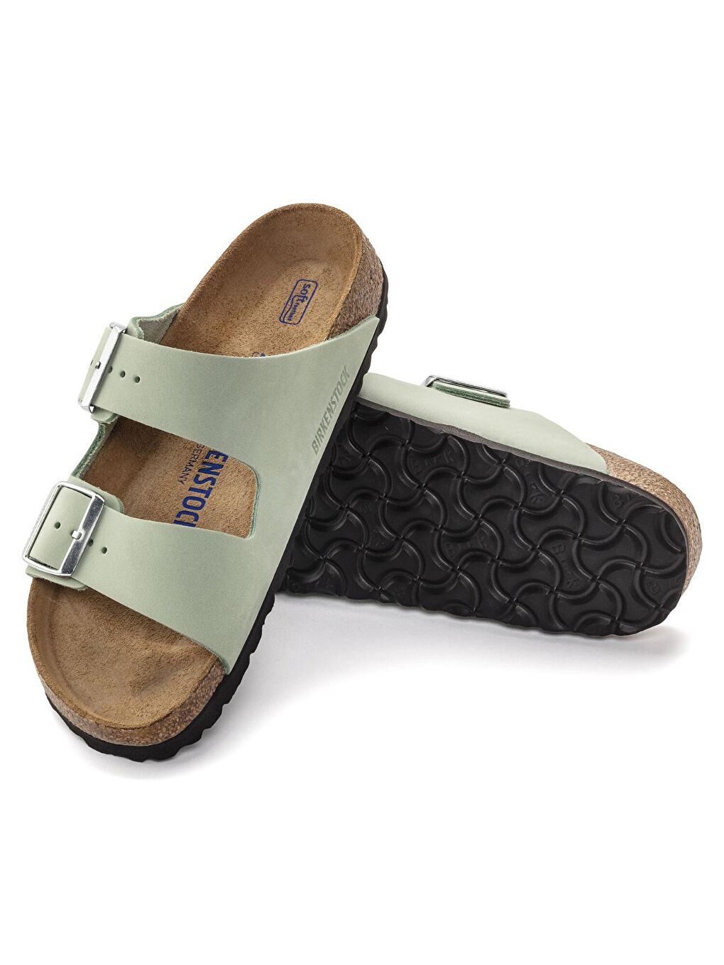 Arizona Soft Footbed Nubuck Kadın Yeşil Terlik-2