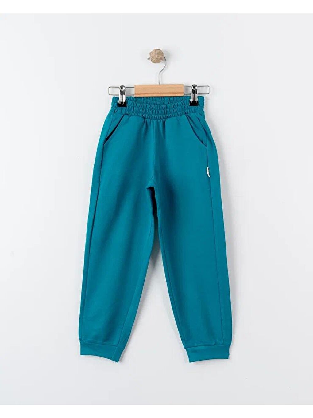 Turkuaz Unisex %100 Pamuk Oversize Eşofman Altı