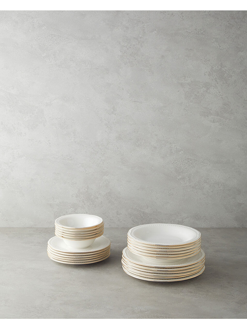 Sarı Livia Porselen Yemek Takımı 24 Parça 6 Kişilik Gold-1