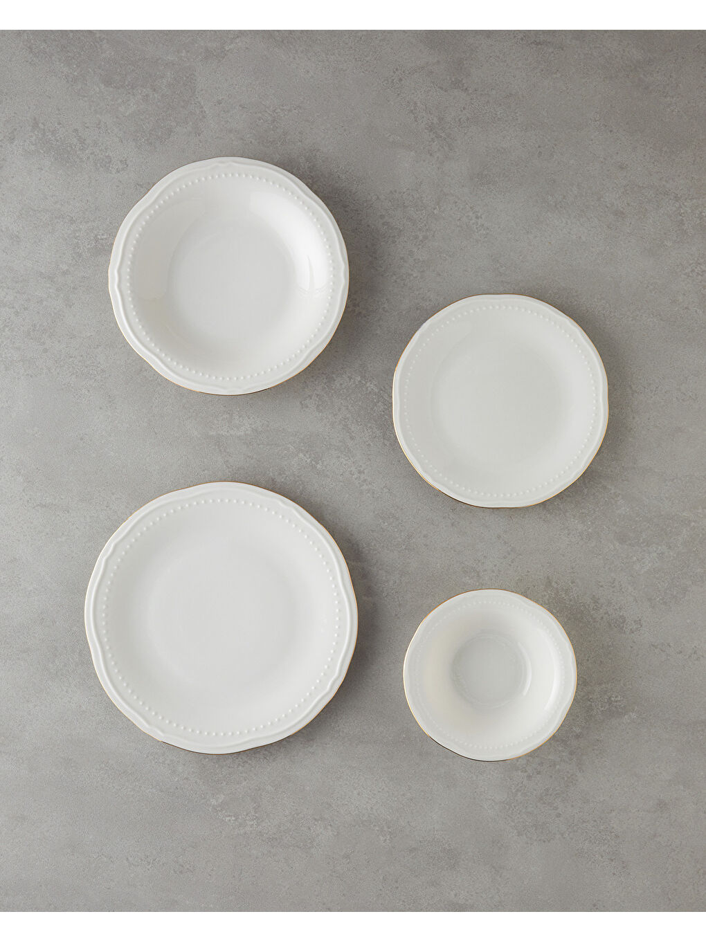 Sarı Livia Porselen Yemek Takımı 24 Parça 6 Kişilik Gold-2