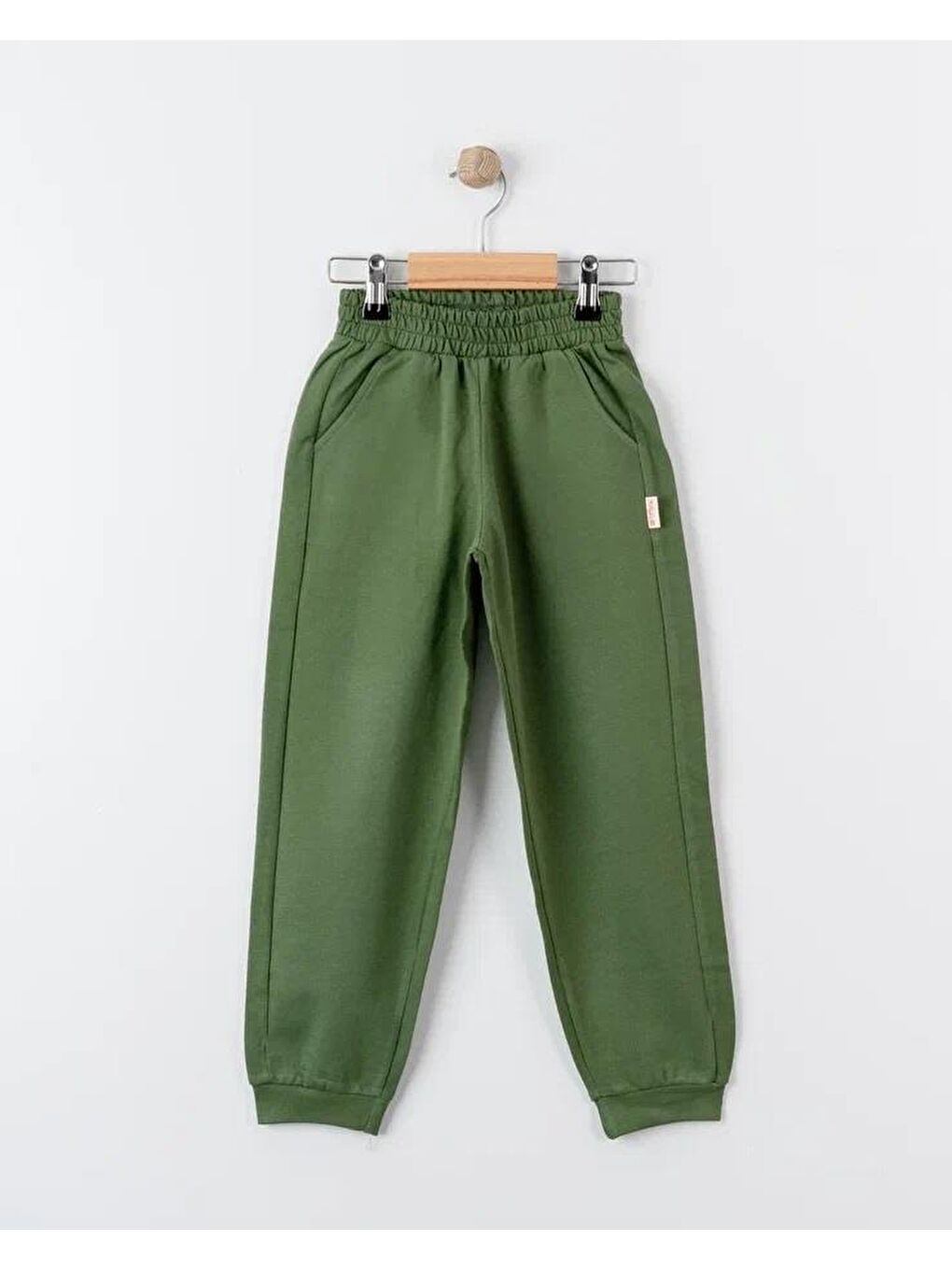 Haki Unisex %100 Pamuk Oversize Eşofman Altı