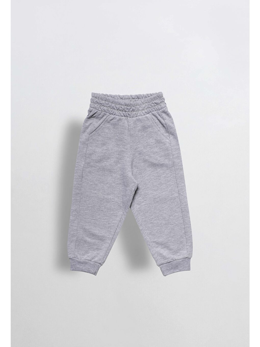 Gri Unisex %100 Pamuk Oversize Eşofman Altı