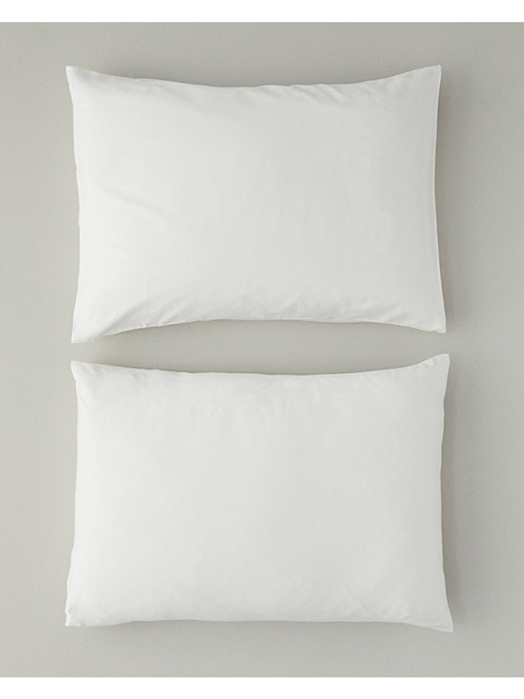 Micell Pamuk Saten 2'li Yastık Kılıfı Beyaz