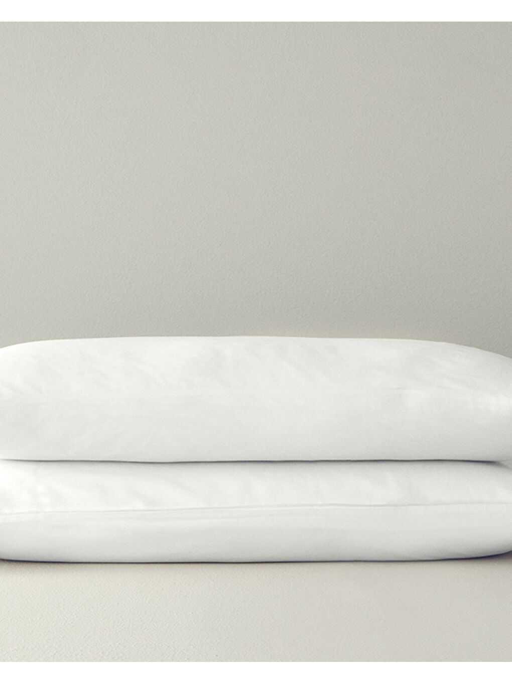 Micell Pamuk Saten 2'li Yastık Kılıfı Beyaz-2