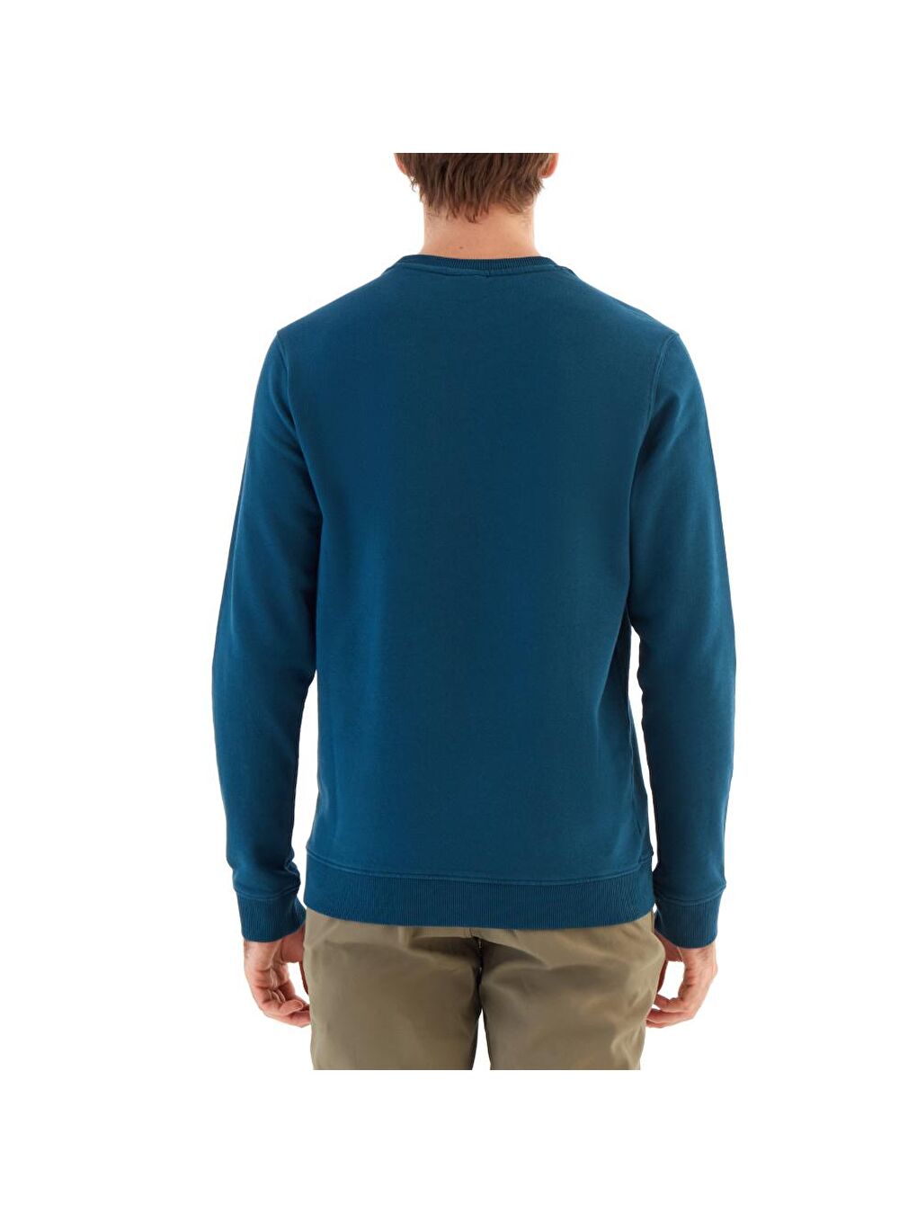 Columbia Lacivert M Basic Crew Erkek Sweatshirt Yeşil CS0204-414 - 1