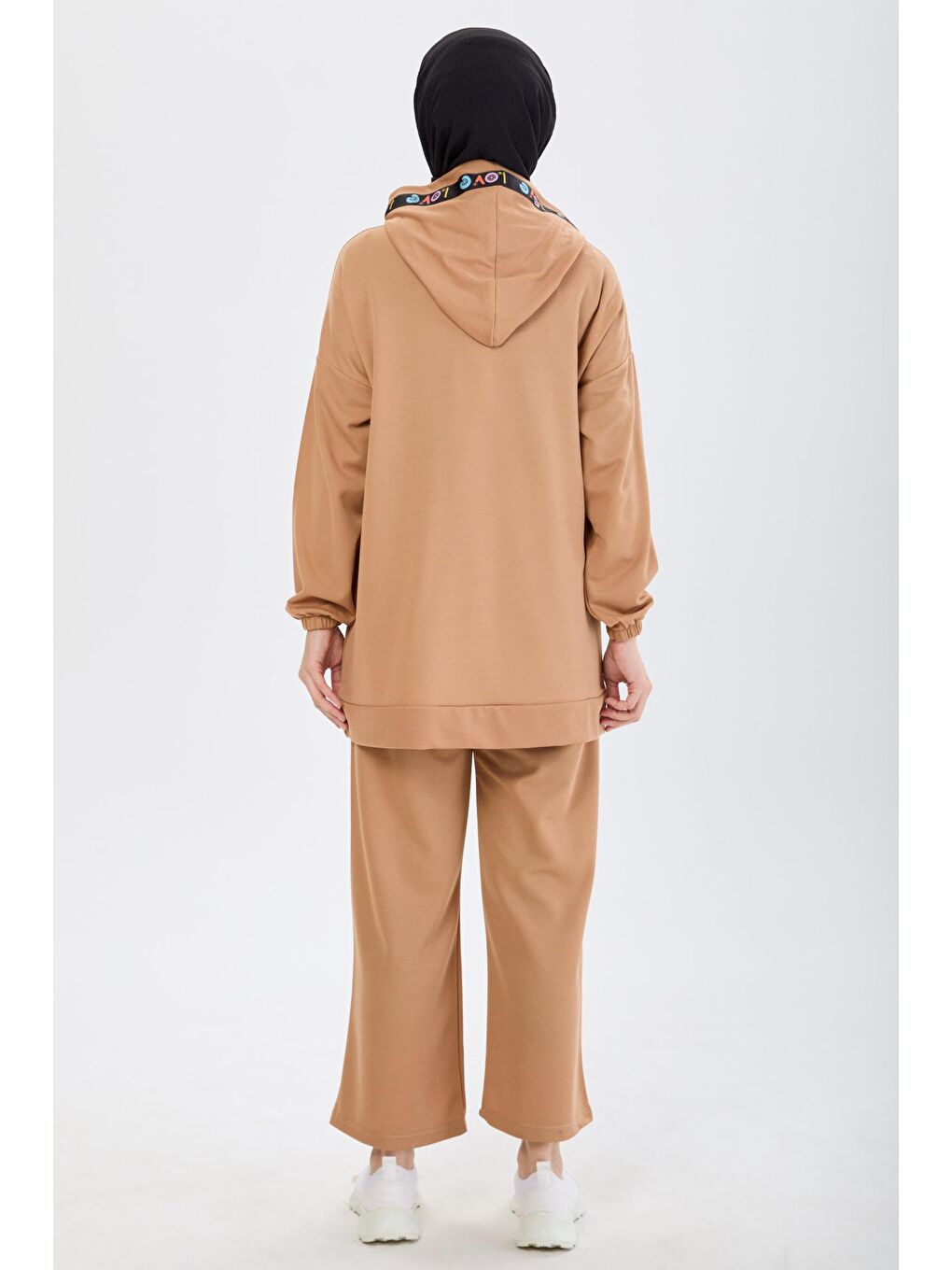 Orta Bej Tunik Kadın Pantolon - 11056-4