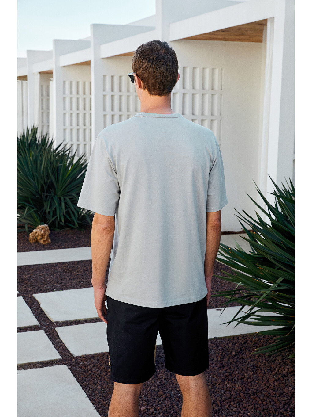 Catwalk Erkek %100 Pamuk Regular Fit Gri T-shirt-2