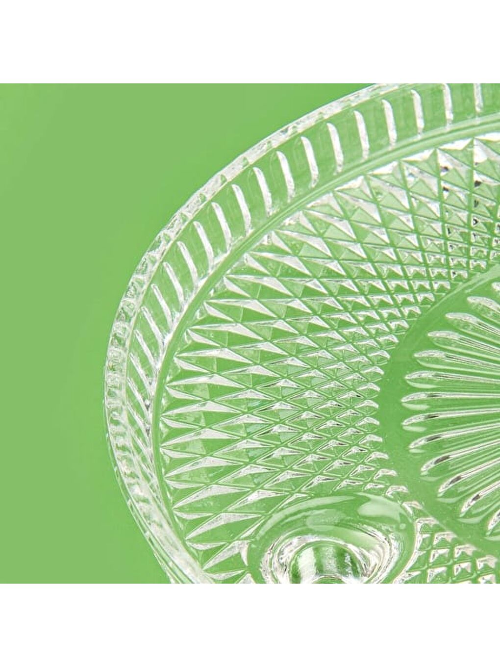 Renksiz Lulu Kristal Kapaklı Fanus - Şeffaf - 22x20 cm-3