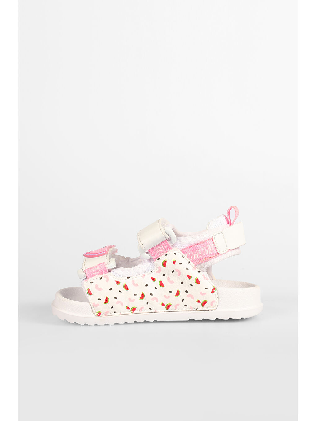 İnkagi Hafif Kız Okul Öncesi Beyaz Sandalet-1