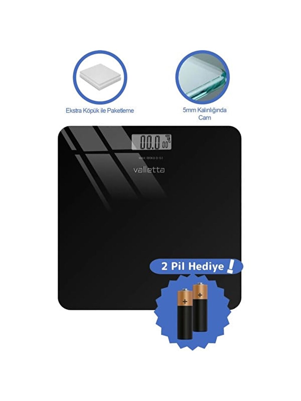 VLT1344 Echo Dijital Tartı - Siyah