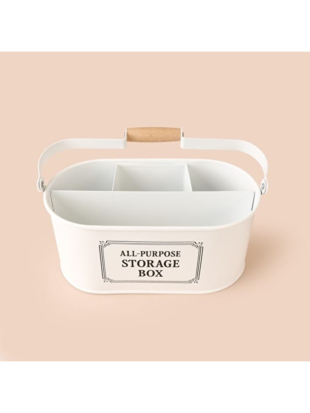 Bath Bölmeli Organizer Sepet - Beyaz - 4 lt-1