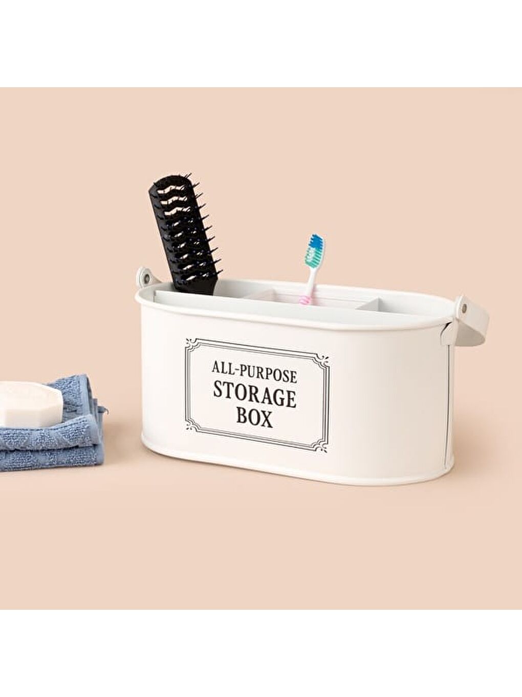 Bath Bölmeli Organizer Sepet - Beyaz - 4 lt-2