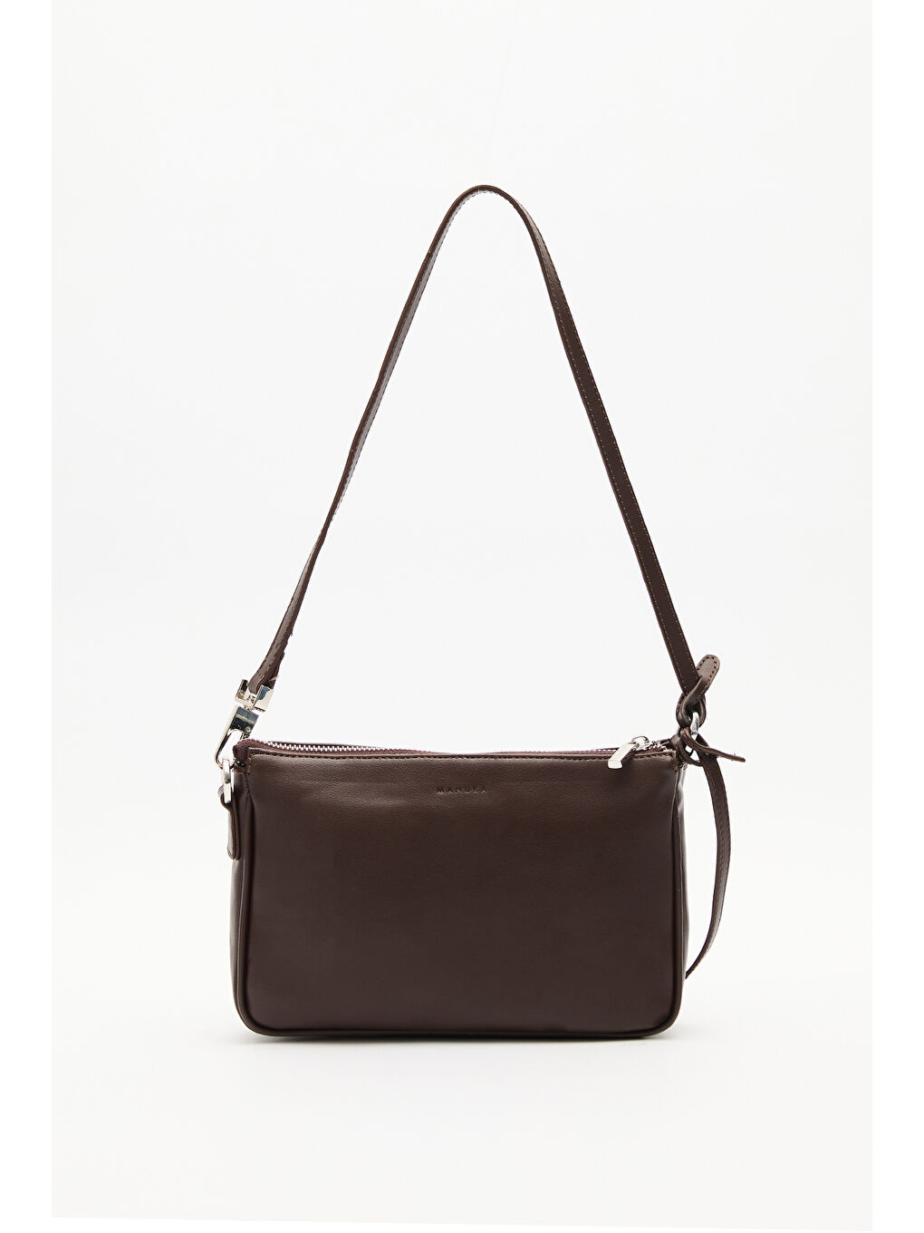 Kahverengi Arte Mini Baget Çanta Acı Kahve-2