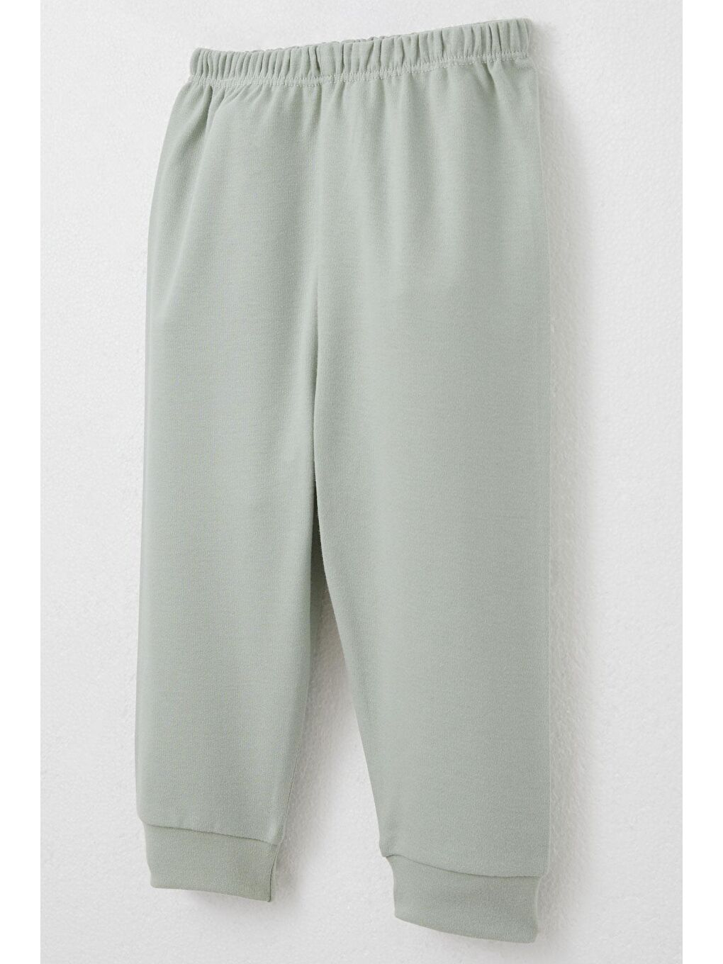 Erkek Bebek Pijama Takımı Kare Desenli Ekru (4 Ay-1 Yaş)-6